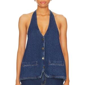 Lioness denim halter top